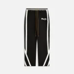 rhude black and white ski track pants - KITH-SHOP