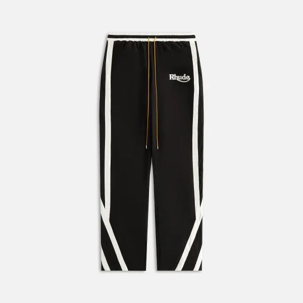 rhude black and white ski track pants - KITH-SHOP