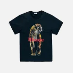 rhude black cougar graphic tee - KITH-SHOP