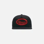 rhude black graphic cap 7 - KITH-SHOP