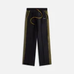 rhude black olive aerial color block track pants - KITH-SHOP