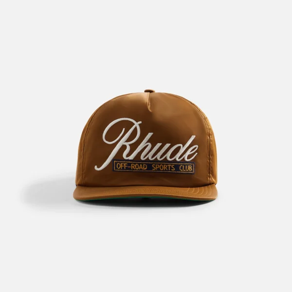 rhude camel nylon sports club hat - KITH-SHOP