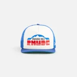 rhude indigo paradiso hills trucker hat - KITH-SHOP