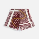 rhude maroon card print swim trunks - KITH-SHOP