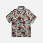 rhude mauve hawaiian logo rayon shirt - KITH-SHOP