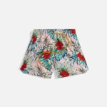 rhude mauve hawaiian logo swim shorts - KITH-SHOP