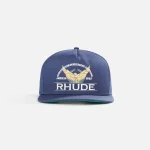 rhude navy american spirit snapback cap - KITH-SHOP