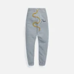 rhude relaxed fit lounge pants in heather grey - KITH-SHOP