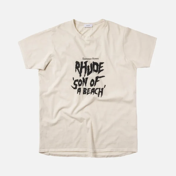 rhude son of a beach white graphic tee - KITH-SHOP