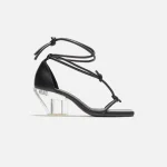 rick owens black and clear sliver sandals - KITH-SHOP