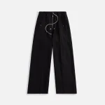 rick owens black geth belas drawstring pants - KITH-SHOP