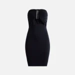 rick owens black prong mini dress jersey fabric - KITH-SHOP