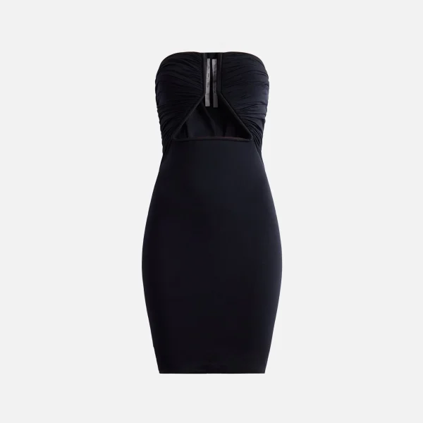 rick owens black prong mini dress jersey fabric - KITH-SHOP