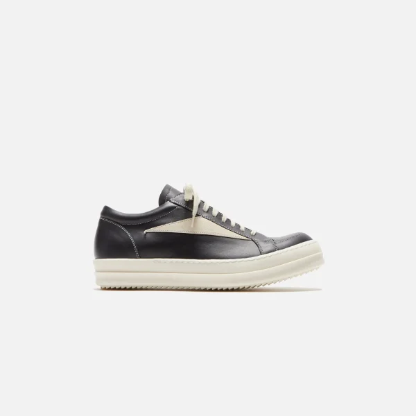 rick owens black vintage milk sole sneakers - KITH-SHOP