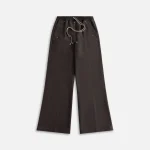 rick owens wide leg belly pants dark dust ash black brown - KITH-SHOP