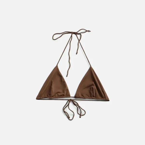 riot swim bixi top in chocolate - KITH-SHOP