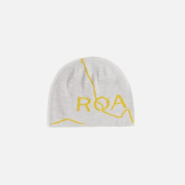 roa logo beanie light grey - KITH-SHOP