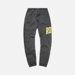 rokit washed black yellow pigment dye sweatpants - KITH-SHOP