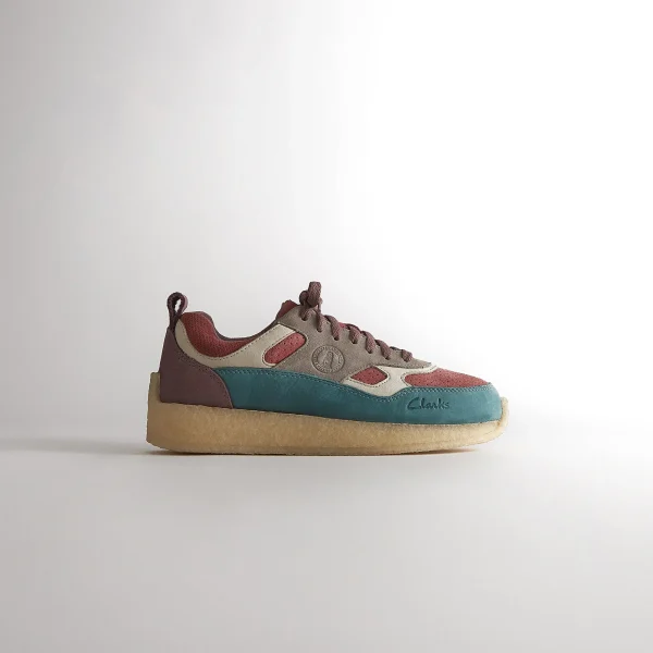 ronnie fieg x clarks 8th street lockhill sneakers pink and blue - KITH-SHOP