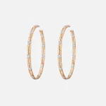 rose gold skeiling large earrings with 26 diamonds vl cepher - KITH-SHOP