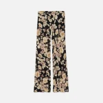 saint laurent black floral print trousers - KITH-SHOP