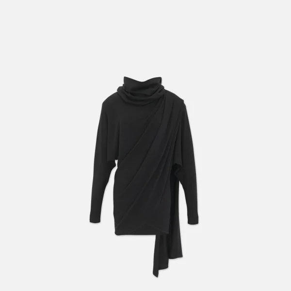 saint laurent black hooded dress - KITH-SHOP