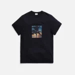 saint laurent black palm tree graphic tee - KITH-SHOP