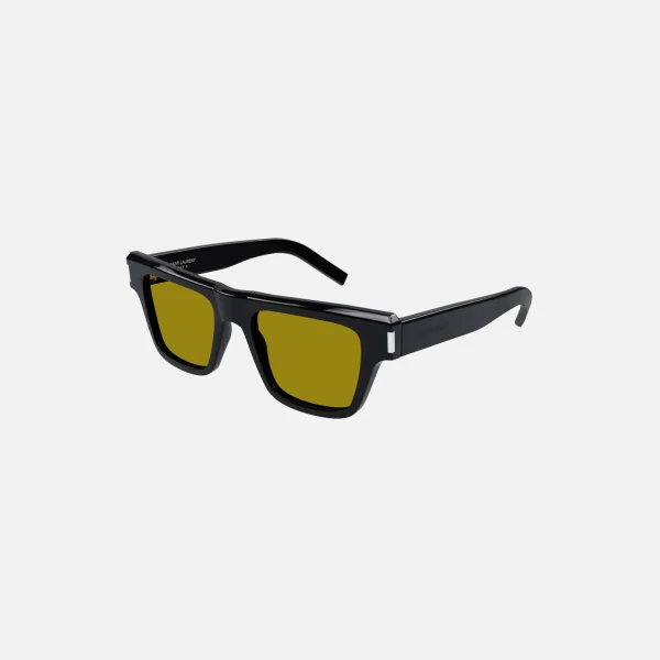 saint laurent bold flat top black sunglasses - KITH-SHOP