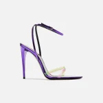 saint laurent gippy 110 sandal in violet green and fuxia - KITH-SHOP