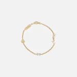 saint laurent gold heart rhinestone bracelet ysl - KITH-SHOP