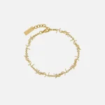 saint laurent gold multi ysl charm bracelet - KITH-SHOP