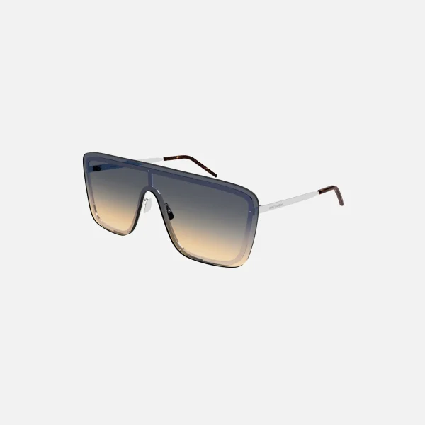 saint laurent gradient rimless sunglasses blue gold - KITH-SHOP