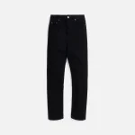 saint laurent high waist straight fit black jeans - KITH-SHOP