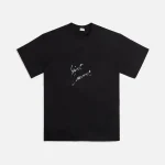 saint laurent rond collar black delicate tee - KITH-SHOP