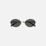 saint laurent sl 692 metal frame sunglasses silver - KITH-SHOP