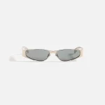 saint laurent sl739 001 silver eyeglasses - KITH-SHOP