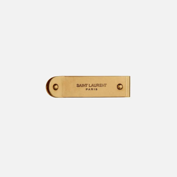 saint laurent ysl light bronze money clip - KITH-SHOP