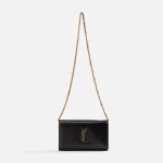 saint laurent ysl nero tricolor hardware chain wallet - KITH-SHOP