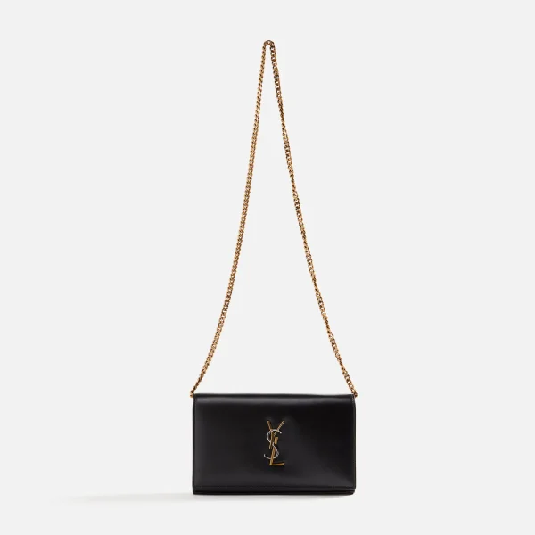 saint laurent ysl nero tricolor hardware chain wallet - KITH-SHOP