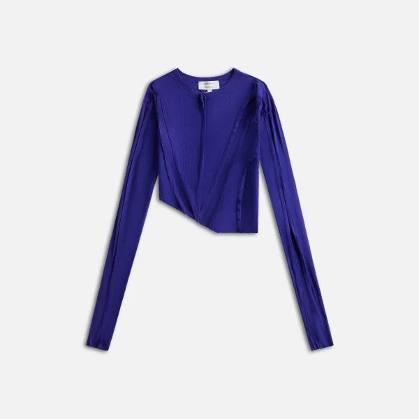 sami miro vintage asymmetric long sleeve tee in amethyst - KITH-SHOP