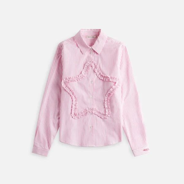 sandy liang pink multi sirius shirt - KITH-SHOP