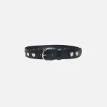 sandy liang rivetto black leather belt - KITH-SHOP