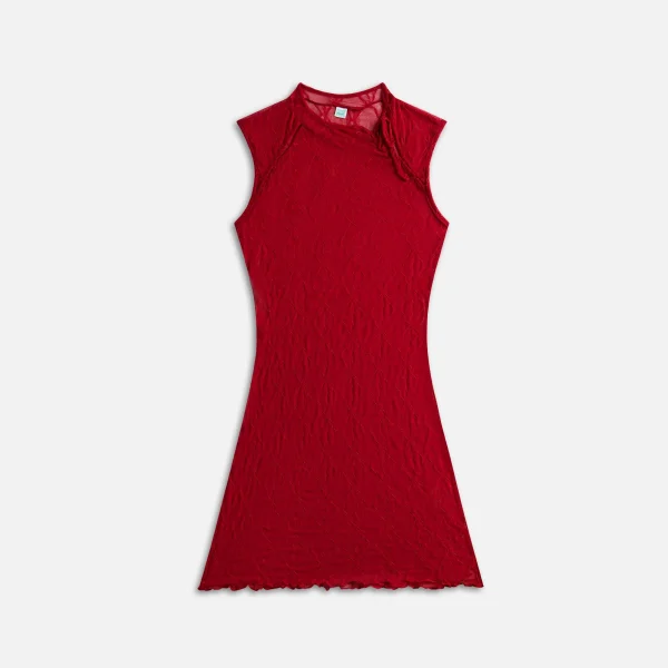 second skin mariposa mini dress in goji berry - KITH-SHOP