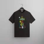 sesame street x kith vintage lamp graphic black tee - KITH-SHOP