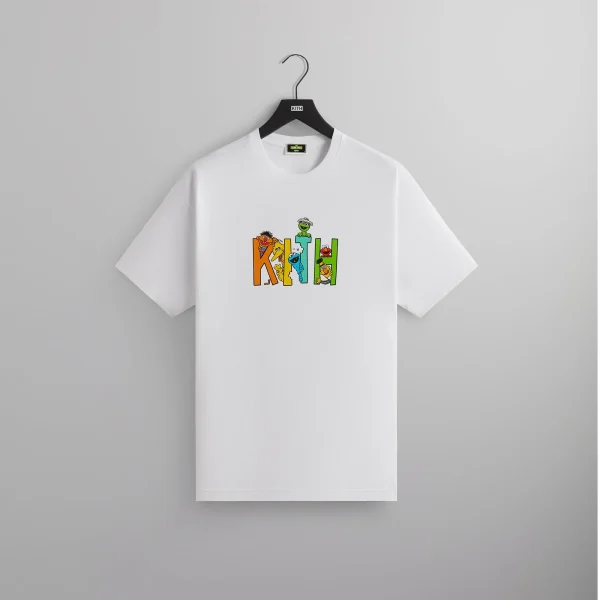 sesame street x kith white graphic tee - KITH-SHOP