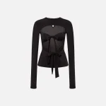 siedres lenna black casual top - KITH-SHOP