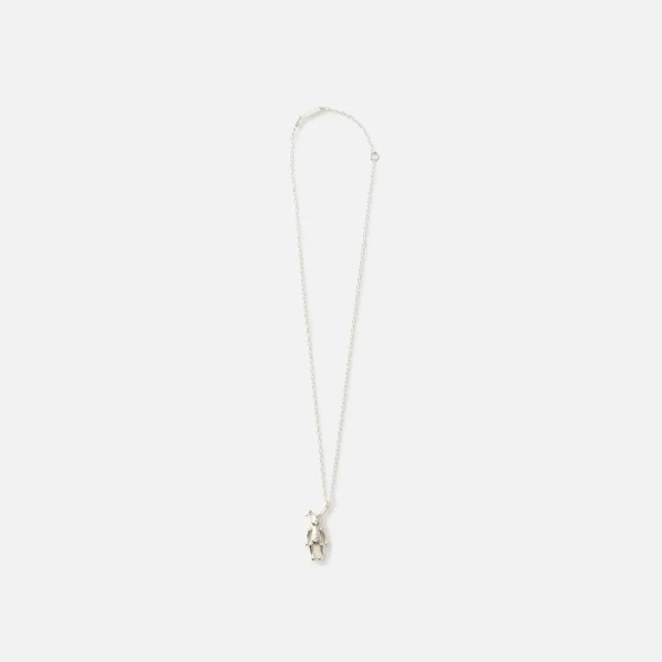 silver ambush bunny charm necklace - KITH-SHOP