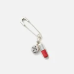 silver and red ambush pill charm earrings - KITH-SHOP