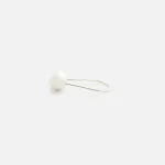 silver harmony ball rattle by areaware elongated design - KITH-SHOP