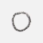 silver round braid bracelet by emanuele bicocchi small - KITH-SHOP